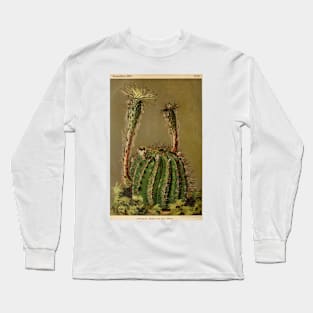 Vintage Cactus Poster Long Sleeve T-Shirt